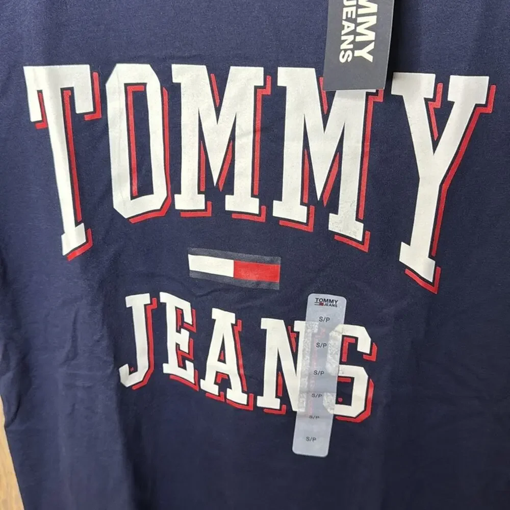 NWT Tommy Hilfiger Bold Big Tommy Jeans Logo T-Shirt Mens Size Small - Picture 3 of 5